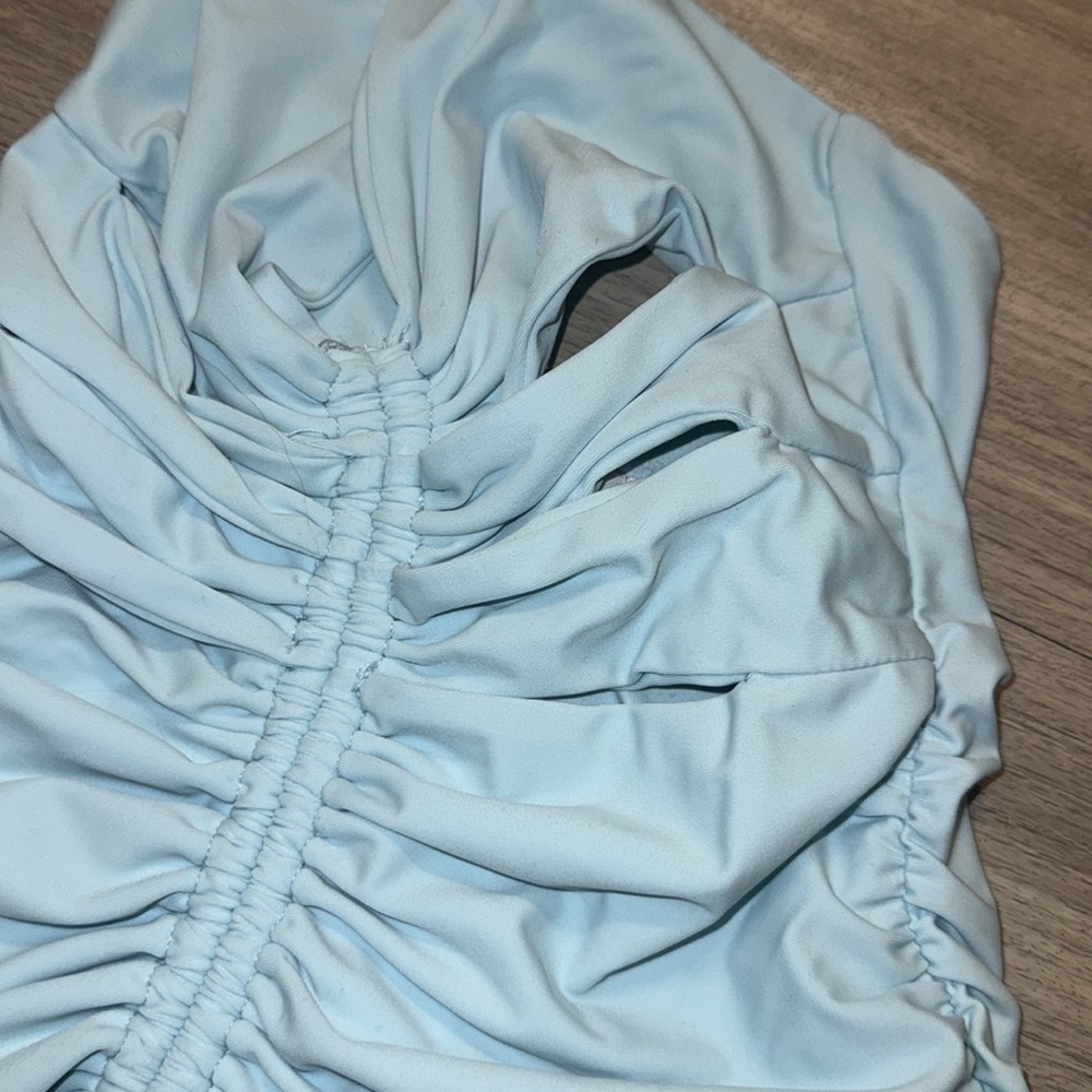 Tiger Mist Mini Ruched Dress - Picture 4 of 4